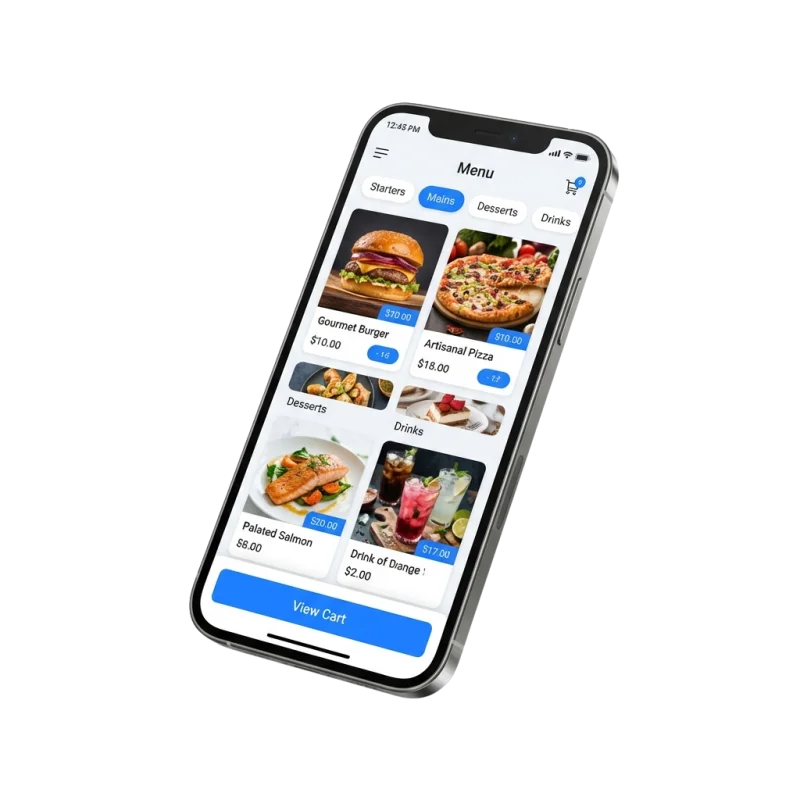 Progressive Web App on Mobile Device